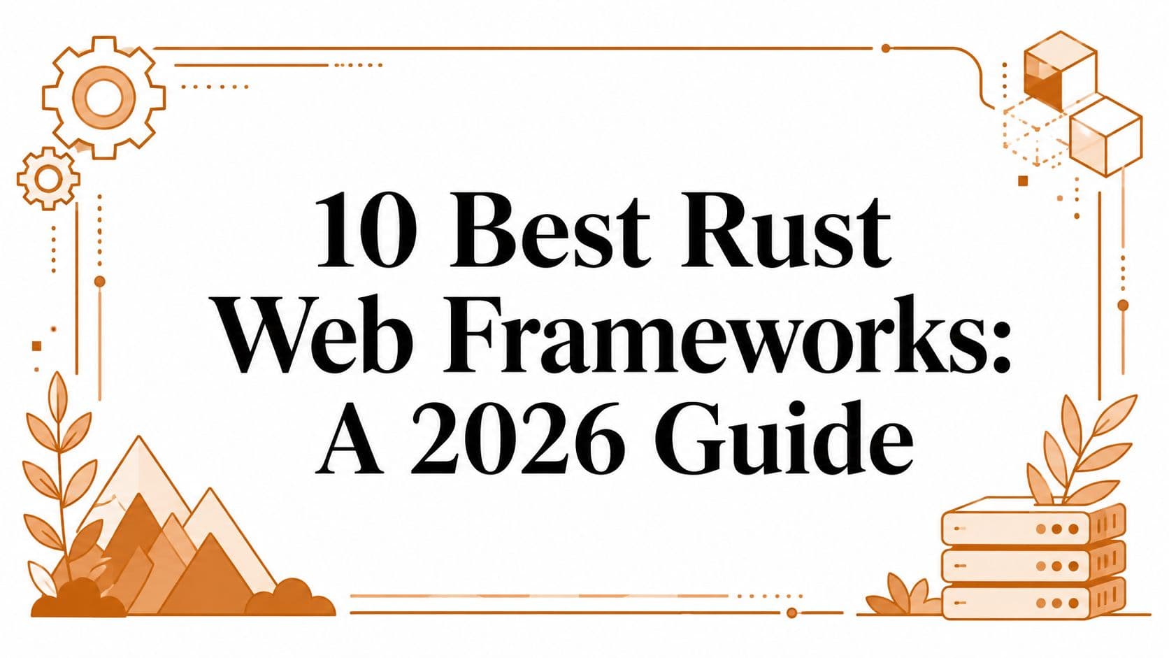 Rust web frameworks in 2026.